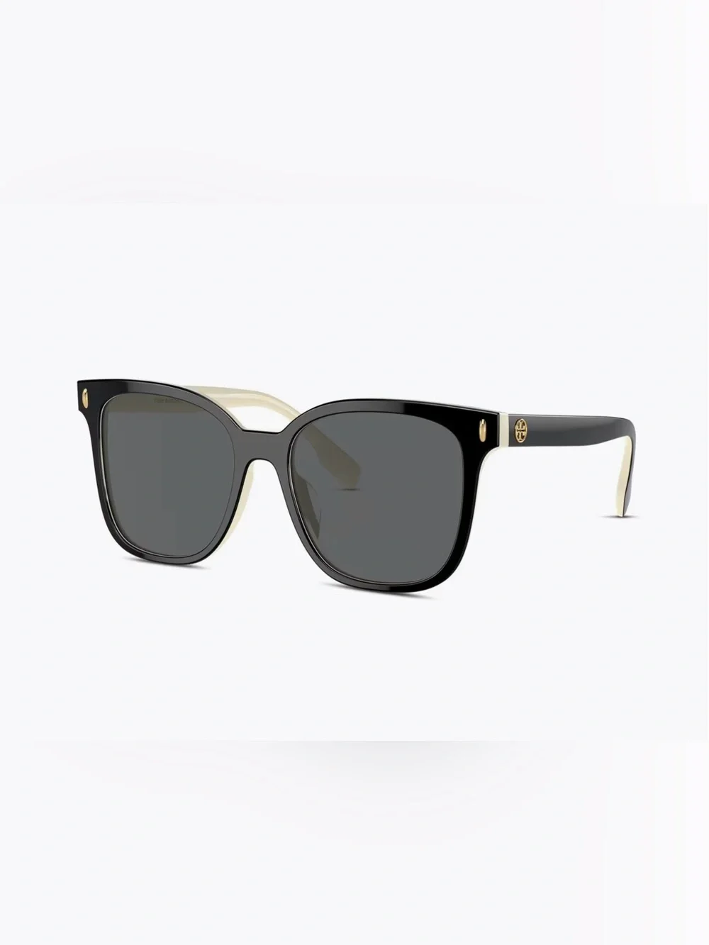Tory Burch TY7203U sunglasses Black / Ivory / Dark Grey Lens